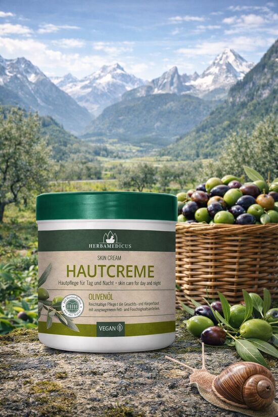 HERBAMEDICUS ĶERMEŅA KRĒMS AR OLĪVĀM 250ML